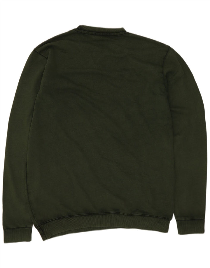 Crier! Sweat-Shirt Homme Grand Coton Vert