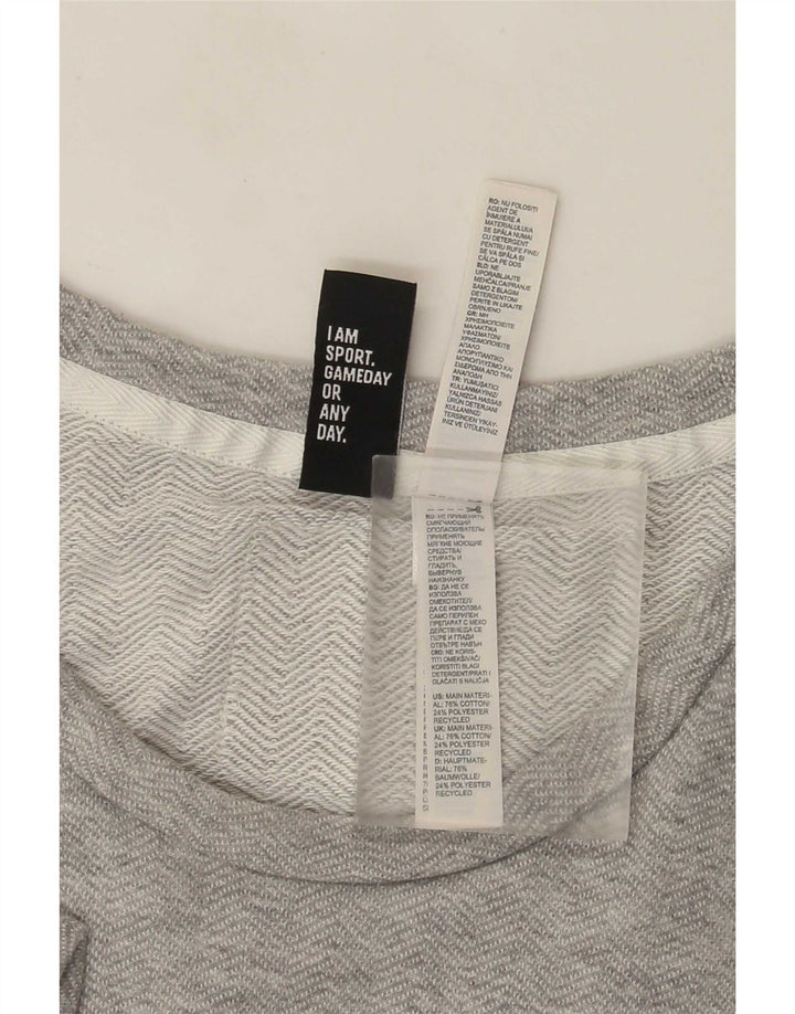 Adidas T-Shirt Graphique Homme Gris Moyen Moucheté Coton