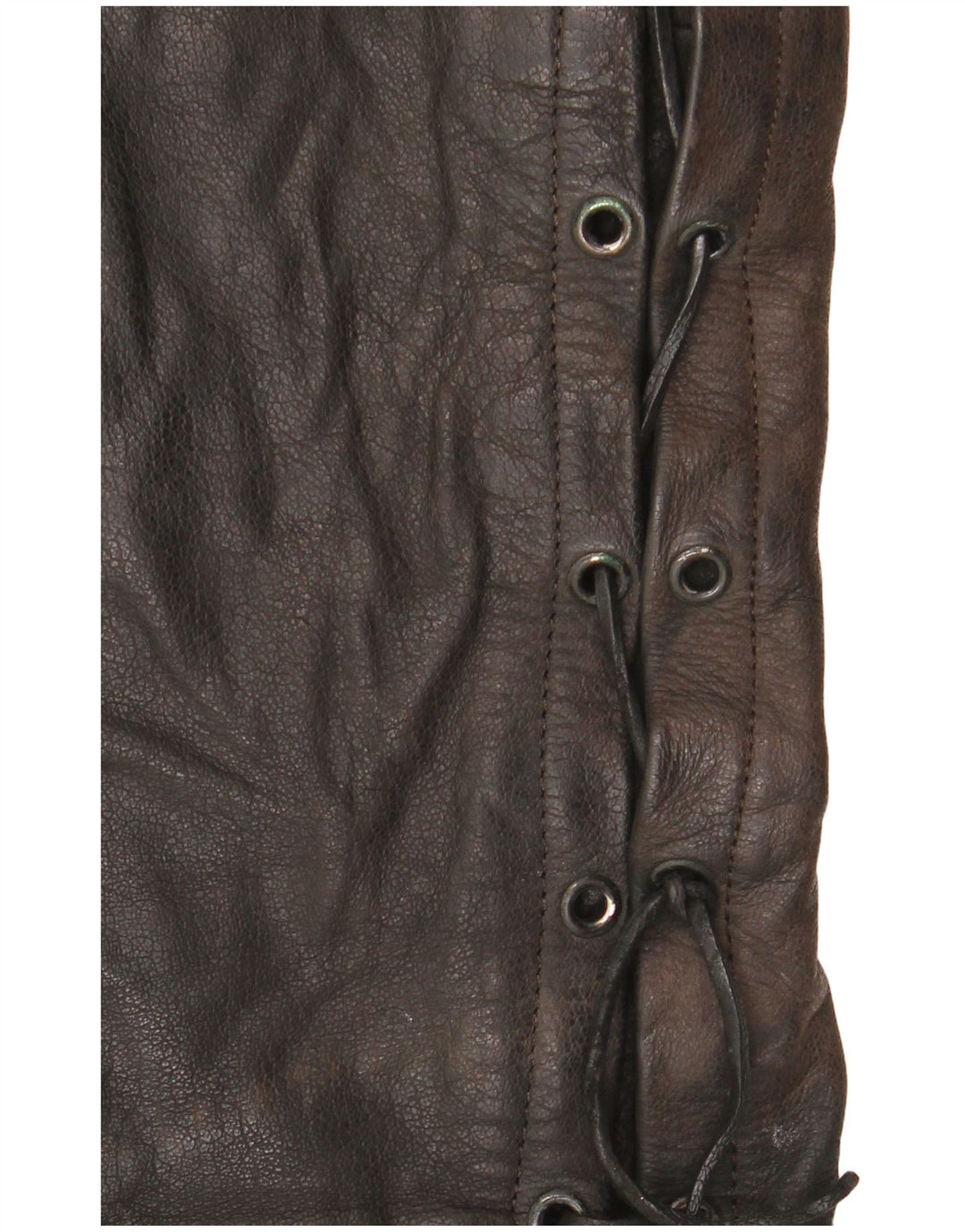 Pantalon en cuir homme vintage W36 L34 Noir