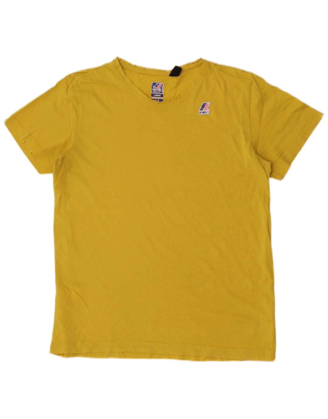K-Way T-Shirt Homme Haut Large Jaune Coton