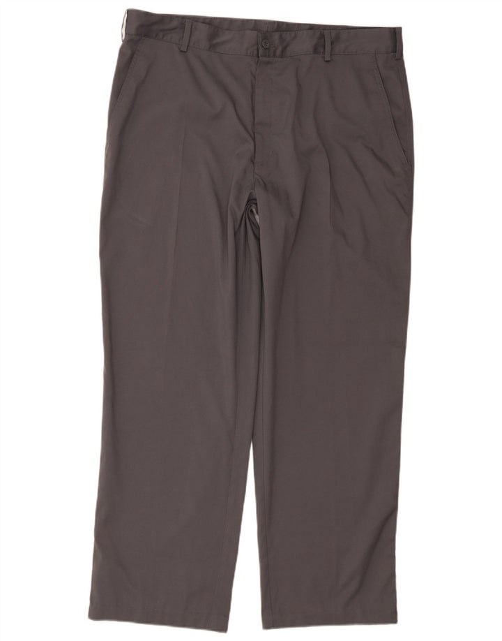 Nike Pantalon chino droit Dri Fit W36 L30 Gris Polyester