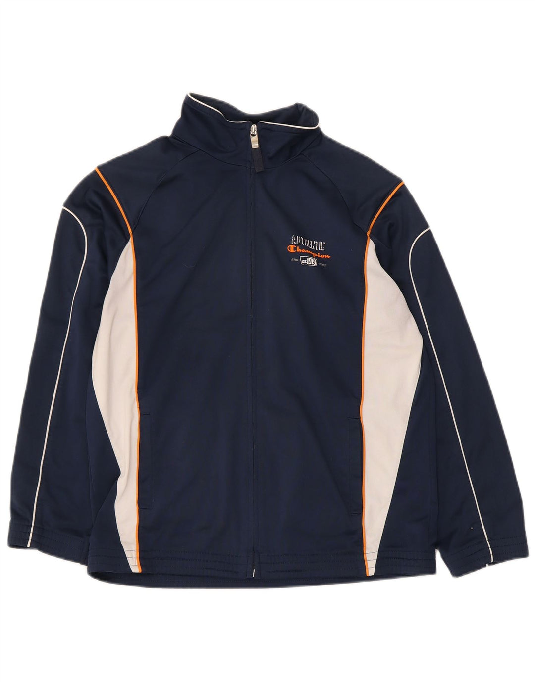 Champion Veste de survêtement pour femme UK 12 Bleu marine moyen Colourblock