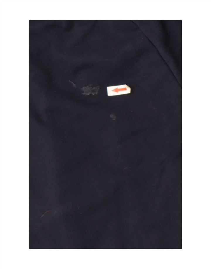 Short de sport graphique vintage pour homme en coton bleu marine moyen