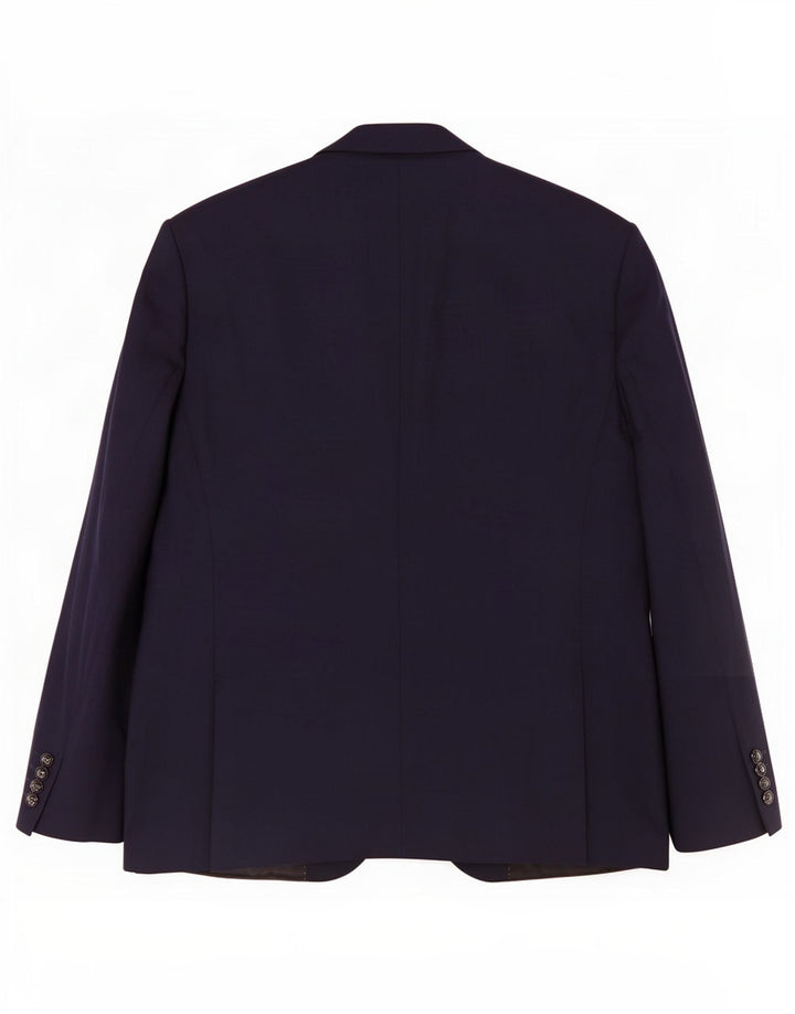 Zara Veste Blazer 2 Boutons Homme EU 56 XL Bleu Marine Polyester