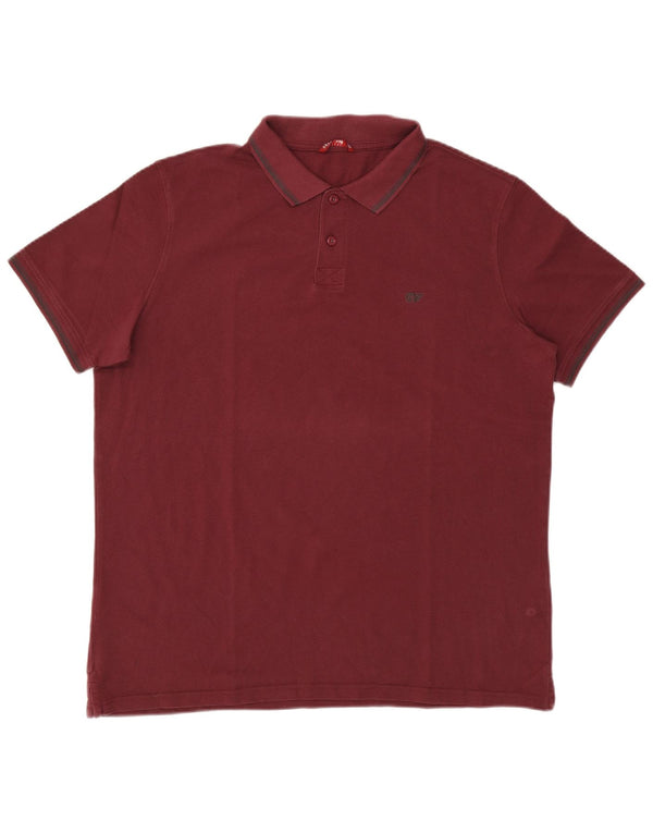 Carrera Polo Homme 2XL Coton Bordeaux