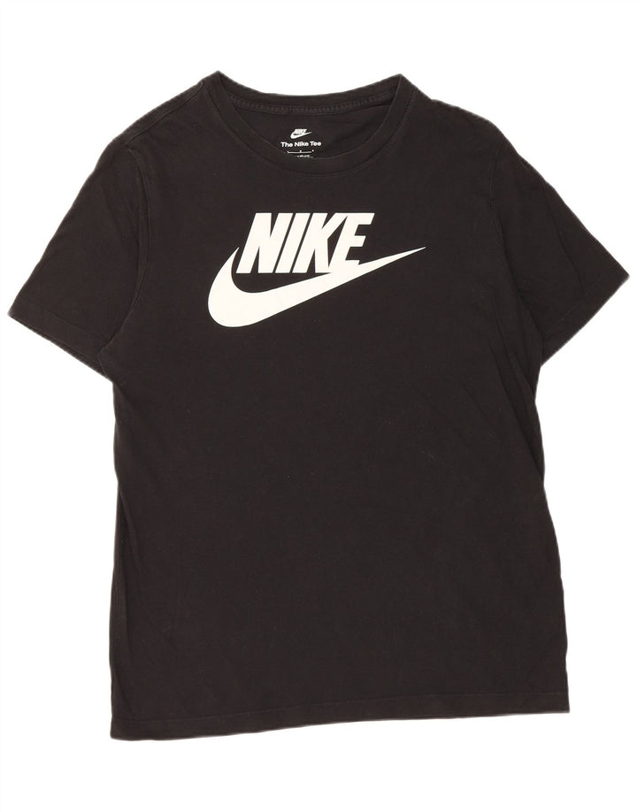 Nike T-shirt graphique pour homme en coton noir Taille L