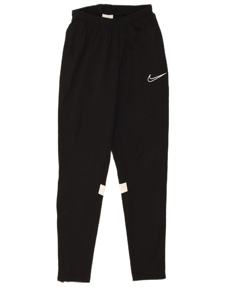 Nike Pantalon de survêtement Dri Fit pour homme Taille S en polyester color block noir