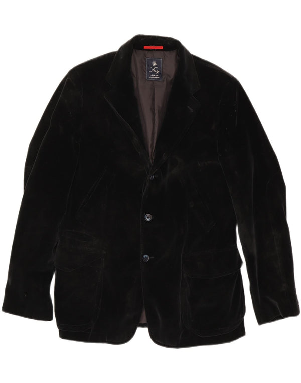 FAY Veste Blazer 3 Boutons Homme IT 52 XL Noir Coton