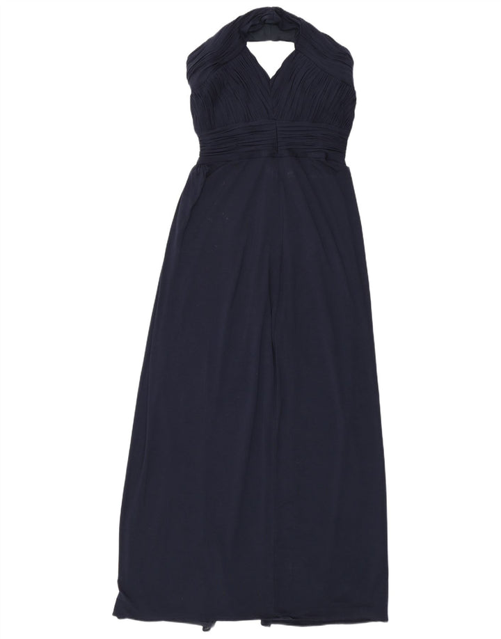 Coast Robe Maxi Halter pour Femme UK 12 Bleu Marine Moyen