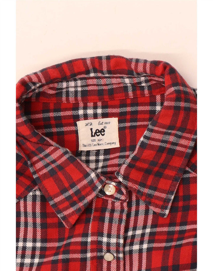 Lee Chemise en flanelle pour femme UK 16 Grand carreaux rouges