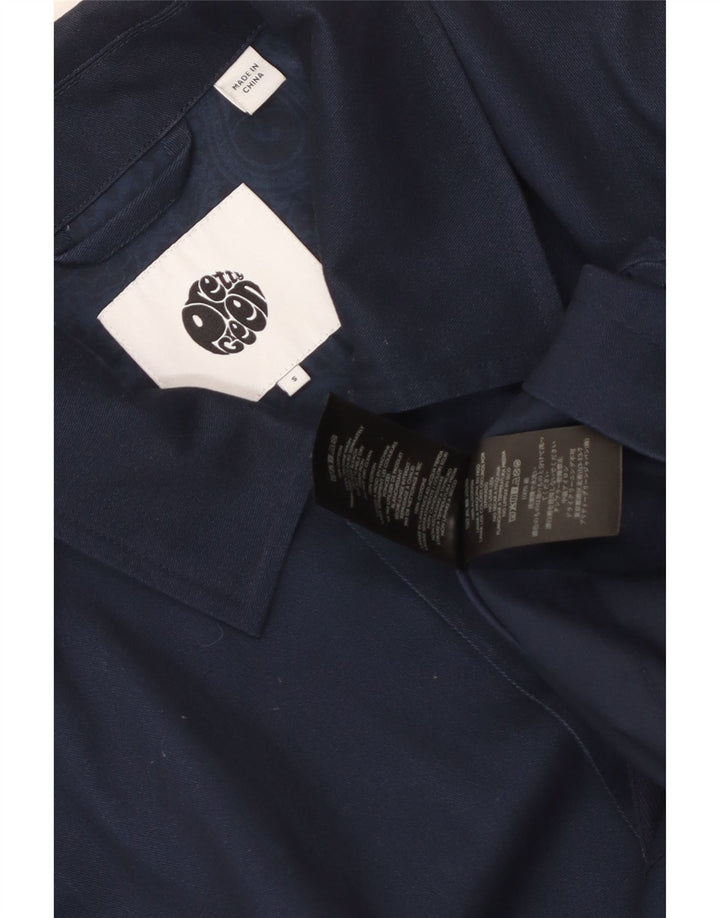 Pretty Green Veste Bomber Homme UK 36 Petit Coton Bleu Marine