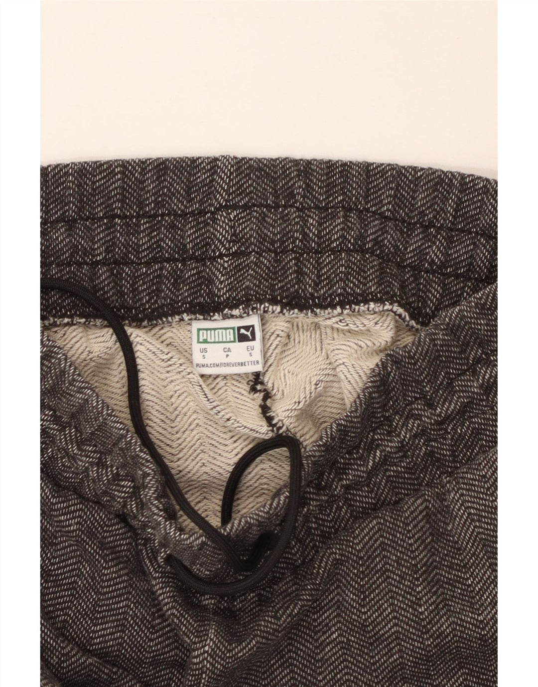 PUMA Pantalon de survêtement pour femme UK 10 Small Gris Chevrons