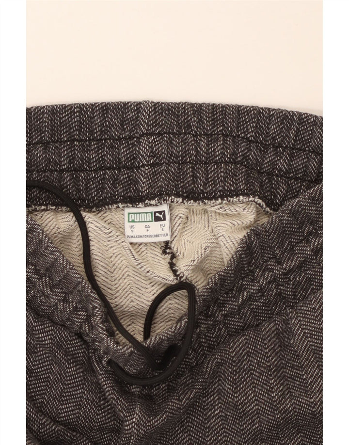 PUMA Pantalon de survêtement pour femme UK 10 Small Gris Chevrons