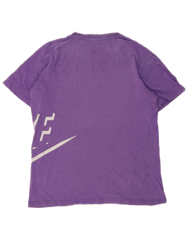 Nike T-shirt graphique pour homme UK 38/40 Violet moyen en coton