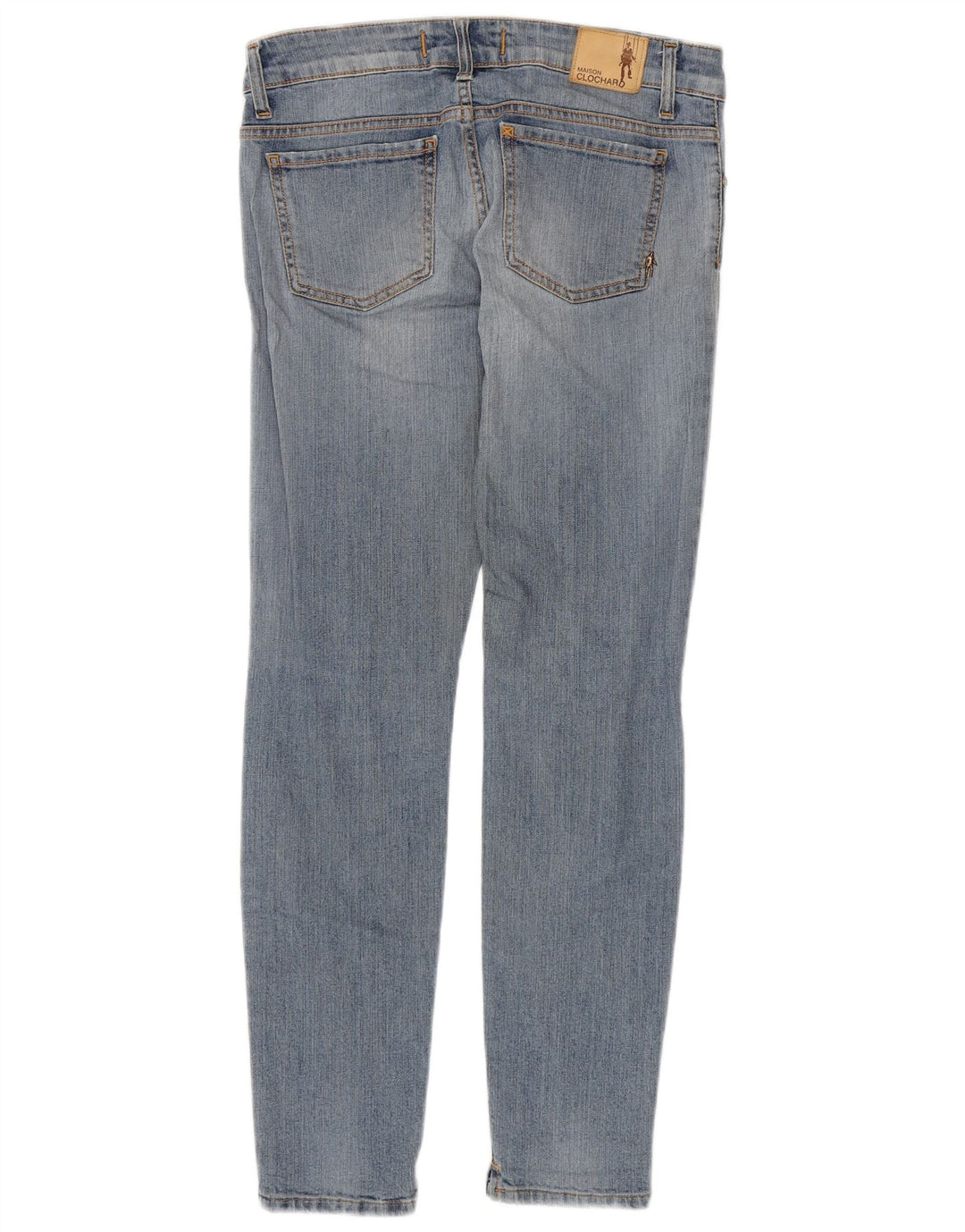 MAISON CLOCHARD Jean Slim Femme W28 L29 Bleu Coton
