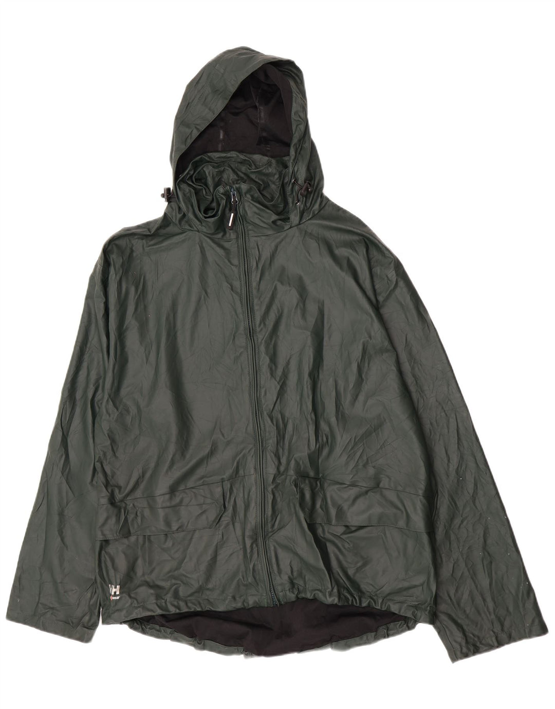 Helly Hansen Veste de pluie à capuche pour homme UK 42 XL Vert Polyuréthane