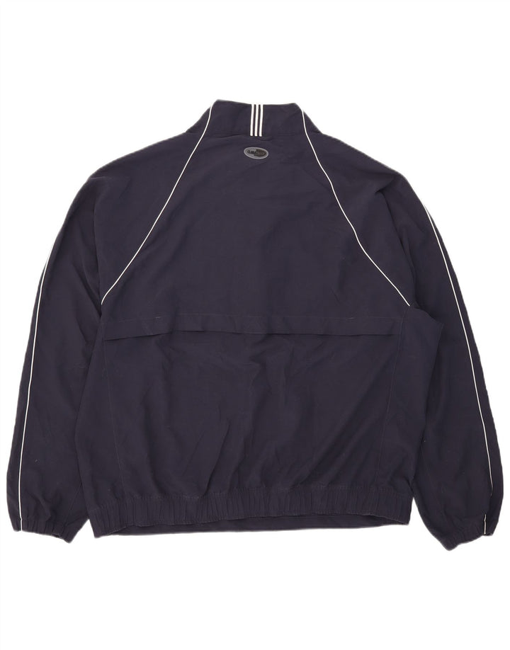 Adidas Clima Proof Pull à col zippé pour homme Bleu marine Taille L