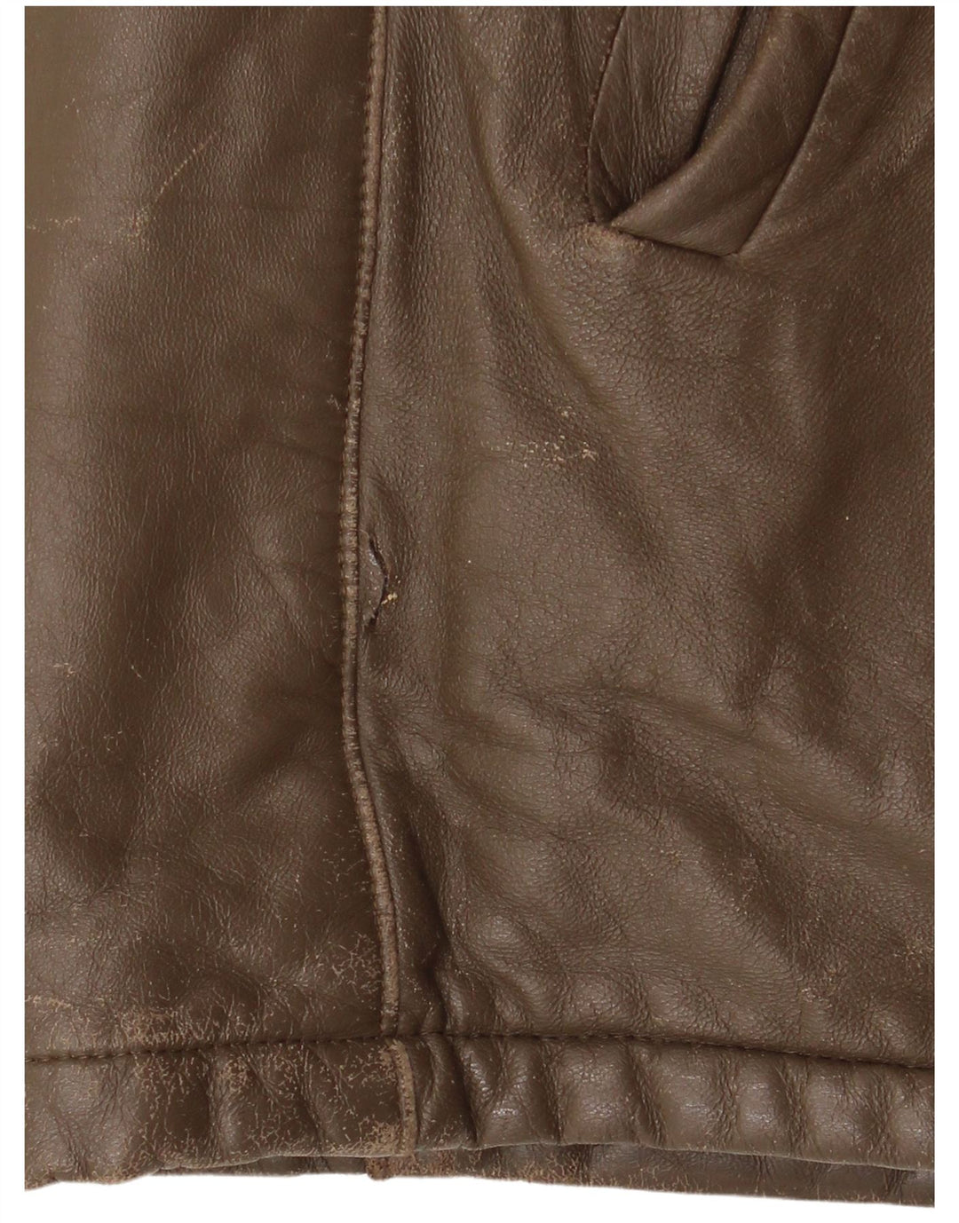 Veste en cuir homme vintage IT 52 XL Cuir marron