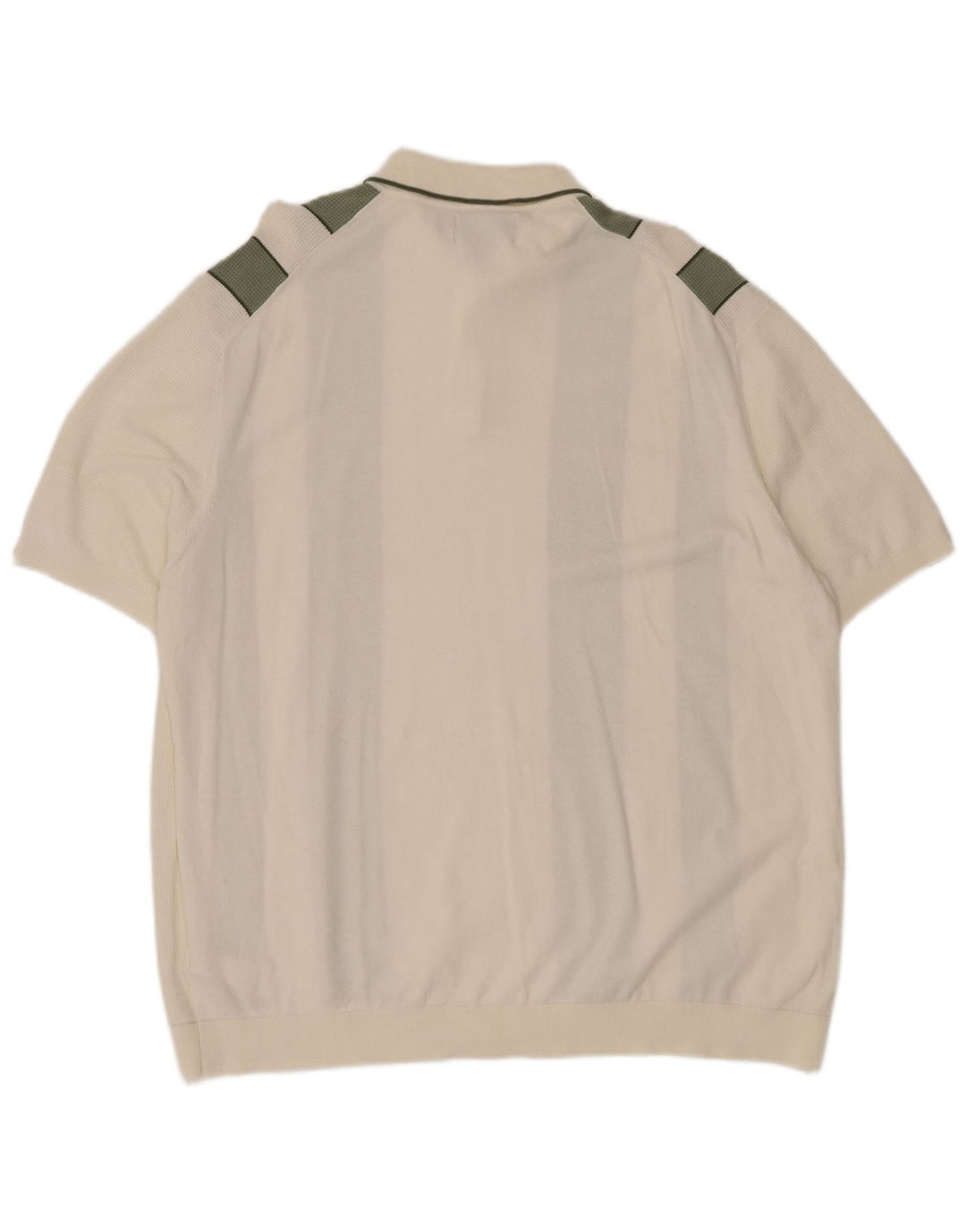 MARKS & SPENCER Polo Homme 3XL Blanc Colorblock Coton