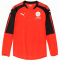 Puma Haut graphique à manches longues pour homme, petit, rouge, polyester color block