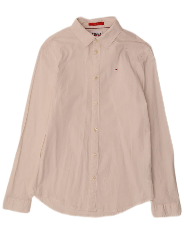 Tommy Hilfiger Chemise Slim Fit Homme Blanc Moyen Coton
