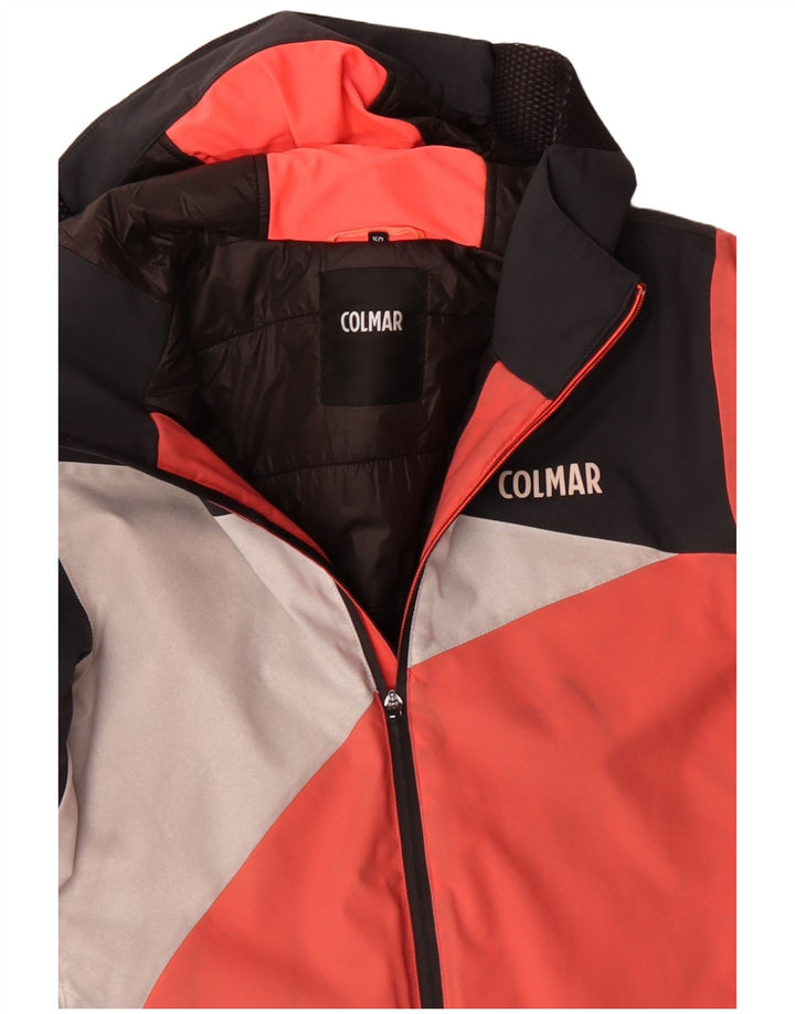 COLMAR Veste coupe-vent à capuche pour homme IT 50 Large Rose Colourblock