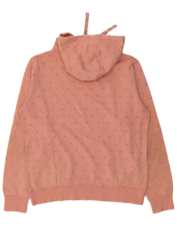Champion Pull à capuche graphique pour femme UK 18 XL Rose Coton