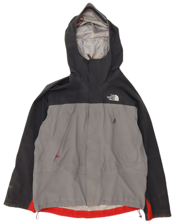 The North Face Veste de pluie à capuche pour homme UK 40 Large Gris Colorblock