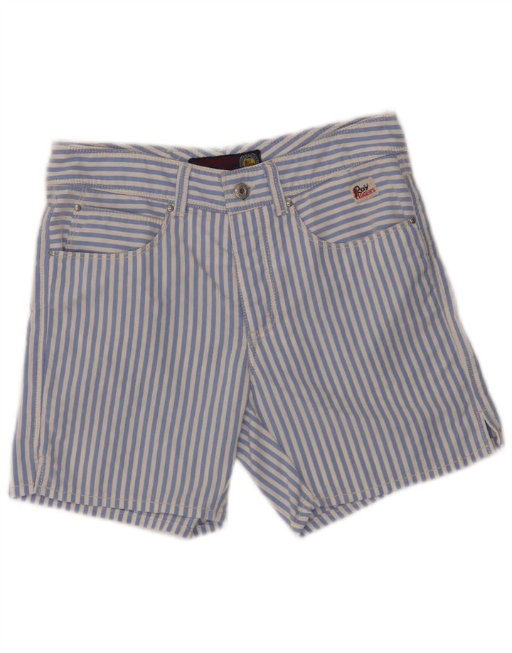 Roy Rogers Short décontracté pour femme IT 44 Medium W30 Bleu à fines rayures