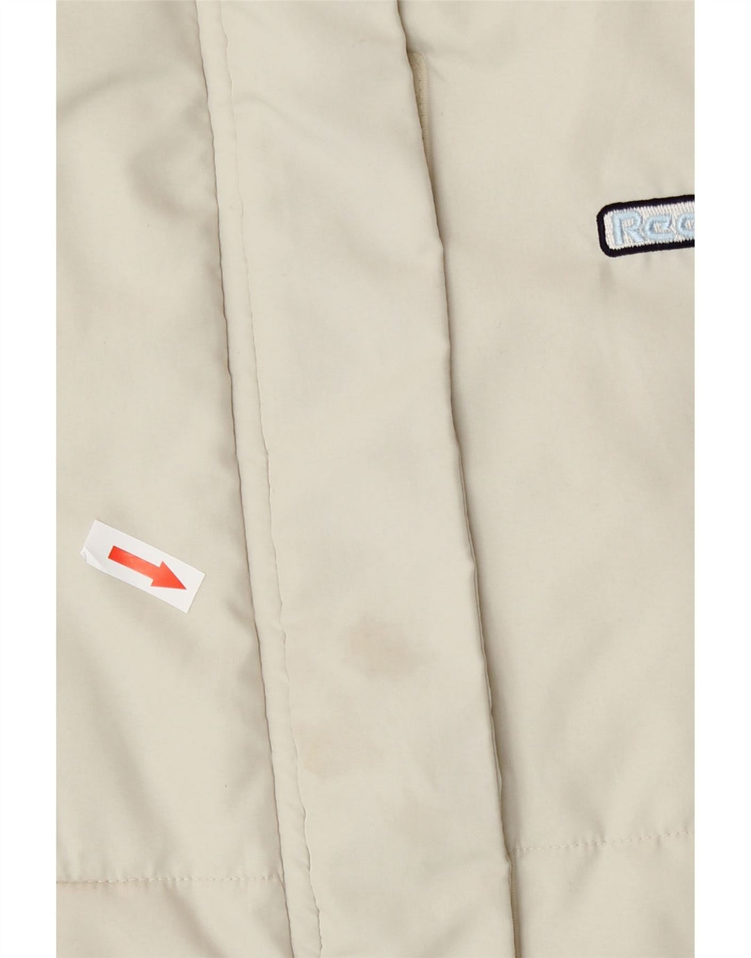 Reebok Gilet rembourré pour femme UK 12 Medium Blanc cassé Polyester