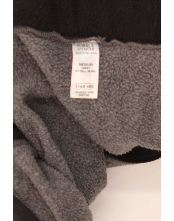 Marks & Spencer Veste polaire pour homme UK 38 Gris moyen Polyester