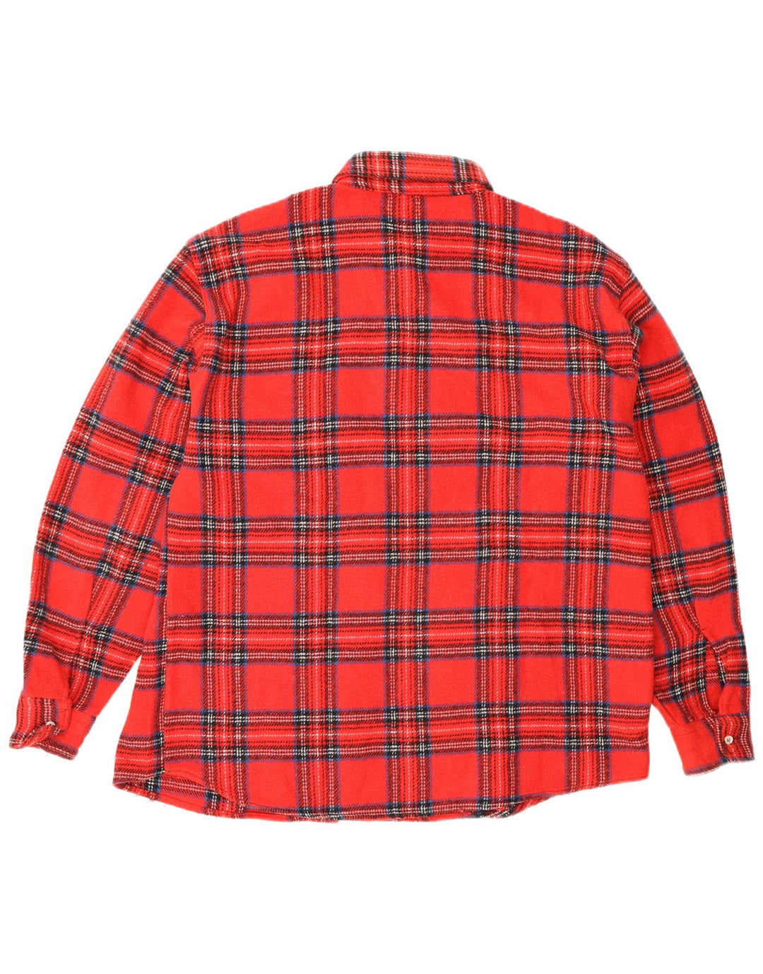 Chemise en flanelle homme vintage grand chèque rouge