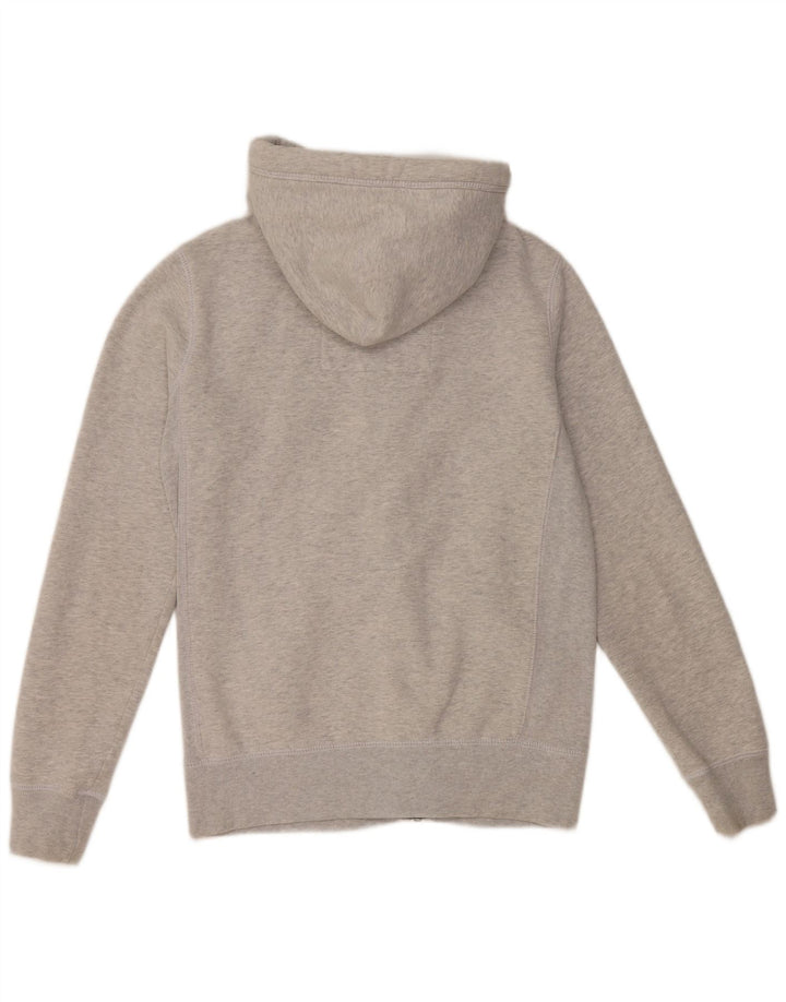 SUPERDRY Pull à capuche zippé graphique pour hommes, petit coton gris