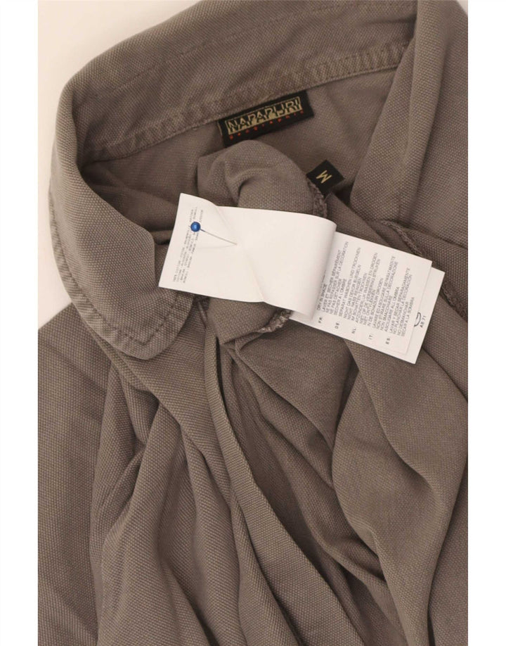 Napapijri Polo Homme Gris Moyen Coton