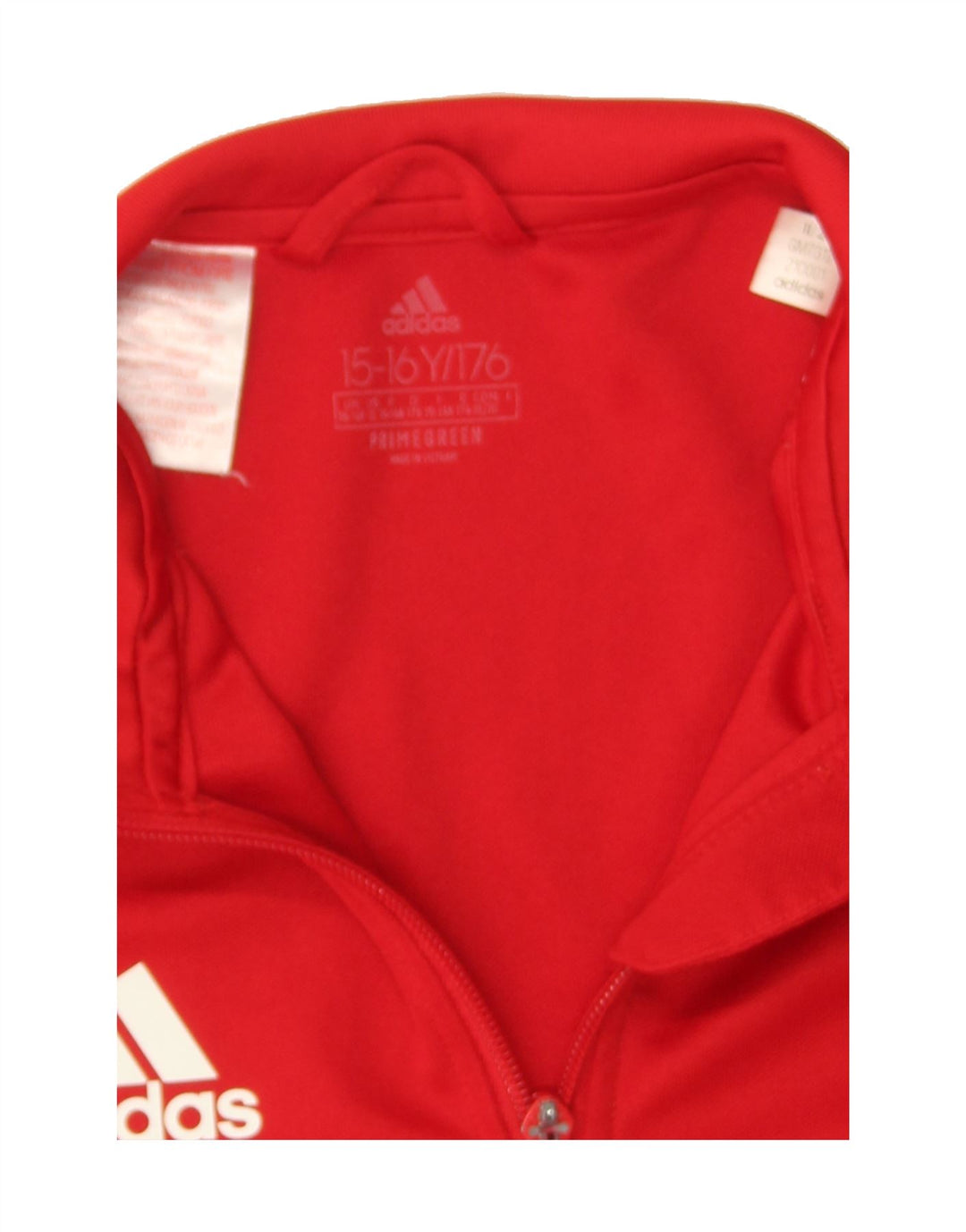 ADIDAS Boys Aeroready Tracksuit Top Jacket 15-16 Years Red Polyester Vintage Adidas and Second-Hand Adidas from Messina Hembry 