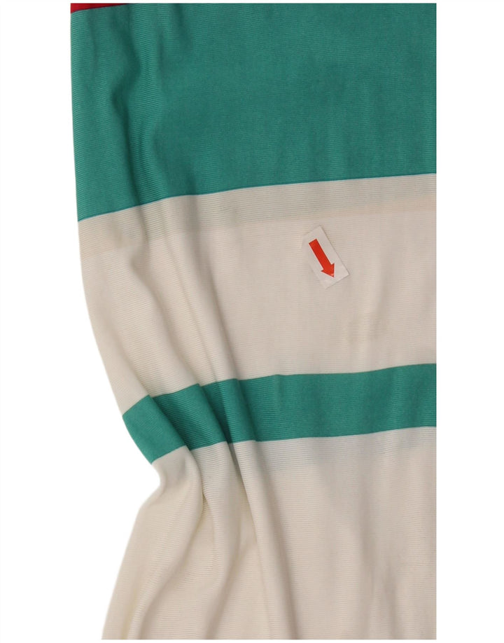 Byblos Robe basique sans manches pour femme UK 10 Petites rayures multicolores