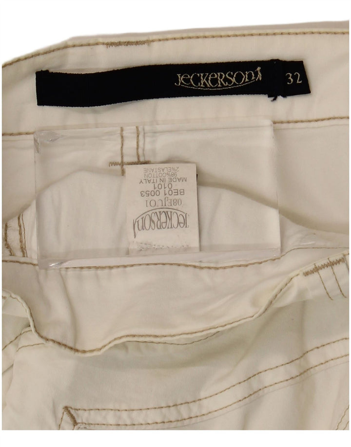 Jeckerson Bermuda Homme W32 Medium Blanc Cassé Coton
