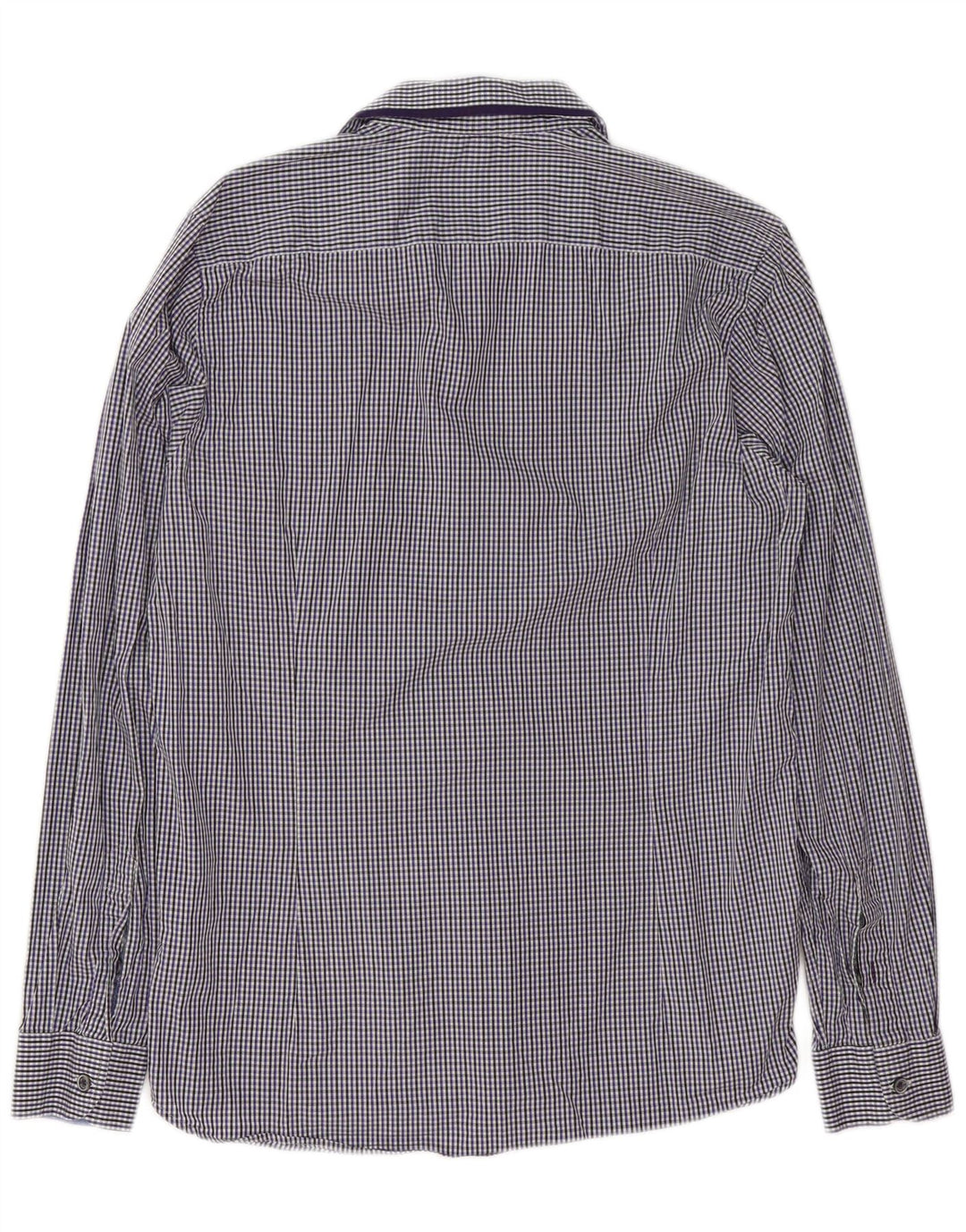 Ted Baker Chemise Homme Taille 3 Bleu Moyen Vichy Coton
