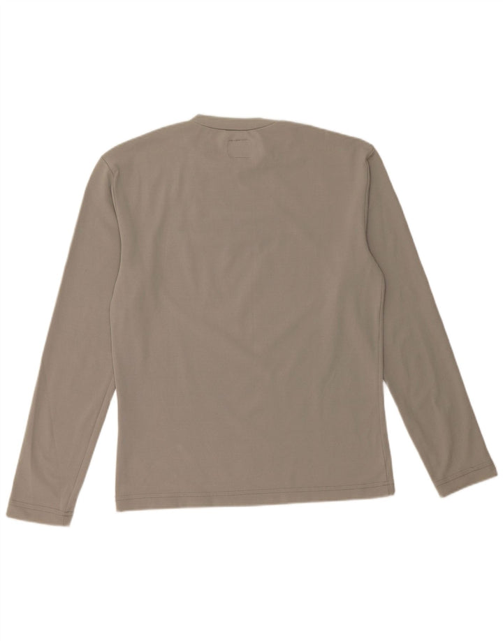 Energie Haut Femme Manches Longues UK 14 Large Gris Nylon