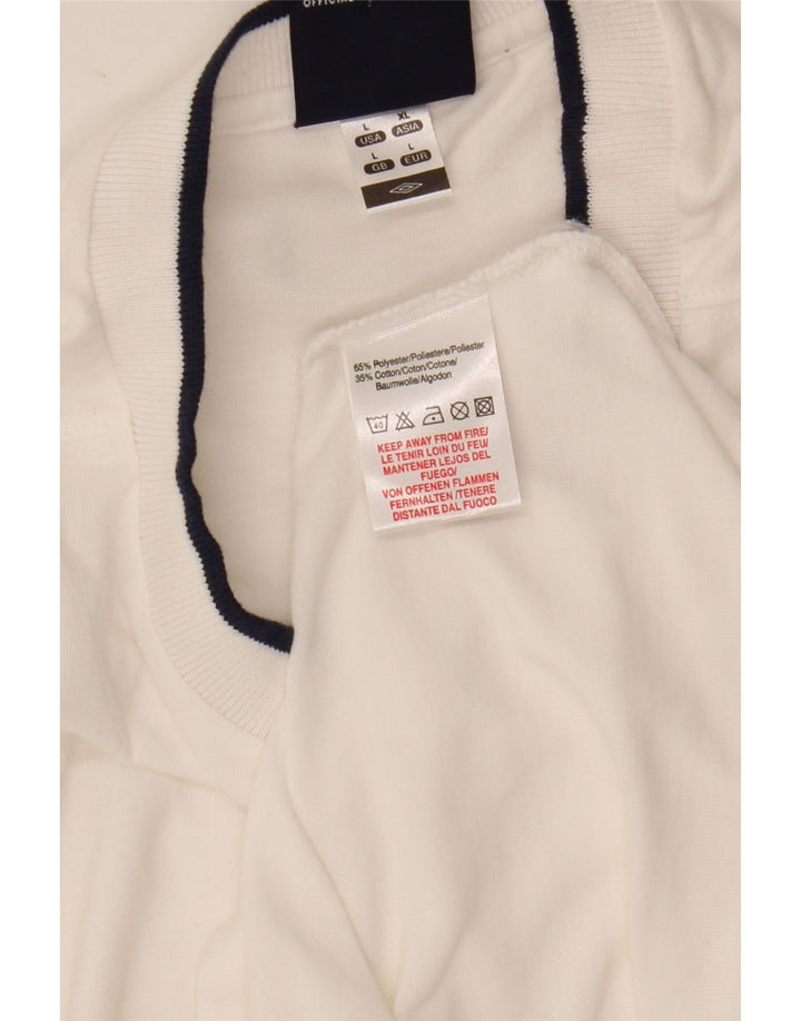 Umbro T-Shirt Homme Haut Large Blanc Polyester