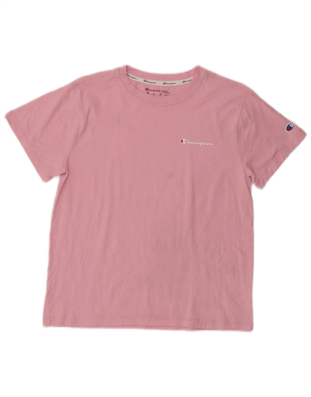 Champion T-Shirt Femme Top UK 12 Coton Rose Moyen