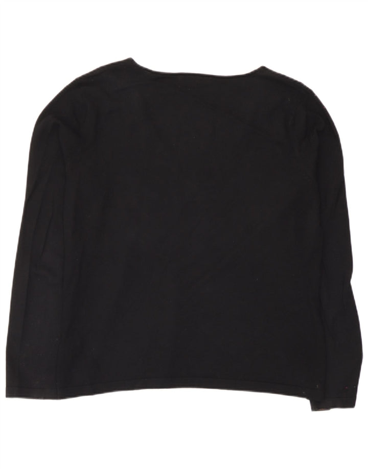 Marks & Spencer Haut à manches longues pour femme UK 44 Medium Noir Viscose
