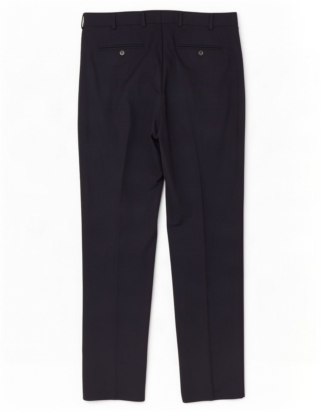 Jaeger Pantalon décontracté droit pour homme W36 L33 Bleu marine Laine