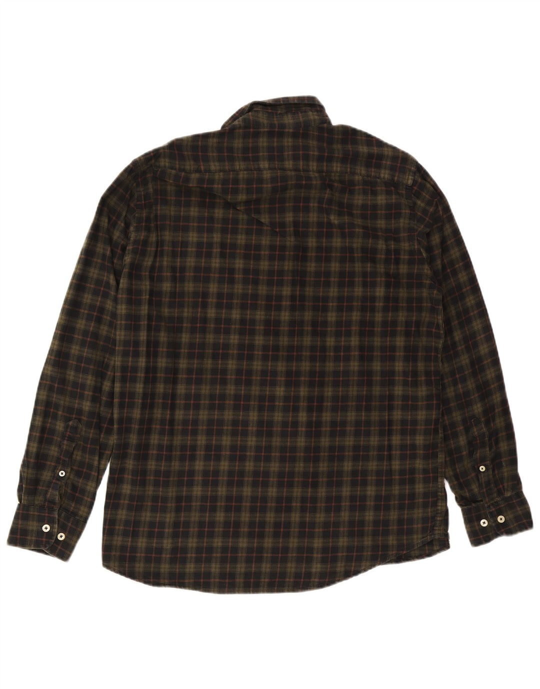 Carrera Chemise Regular Fit Flanelle XL Kaki Check Coton Homme