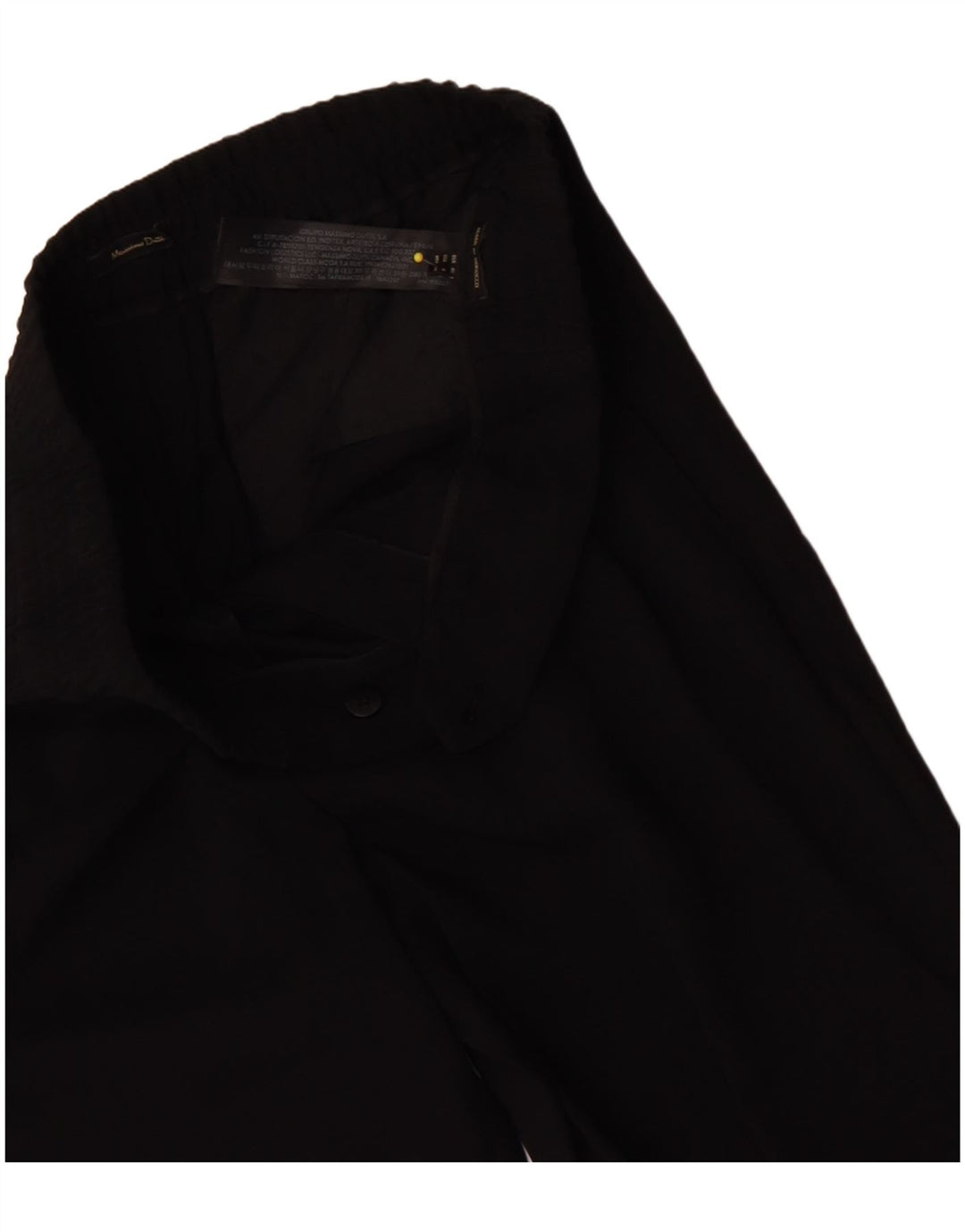 MASSIMO DUTTI Pantalon de costume droit pour femme EU 40 Medium W30 L26 Noir