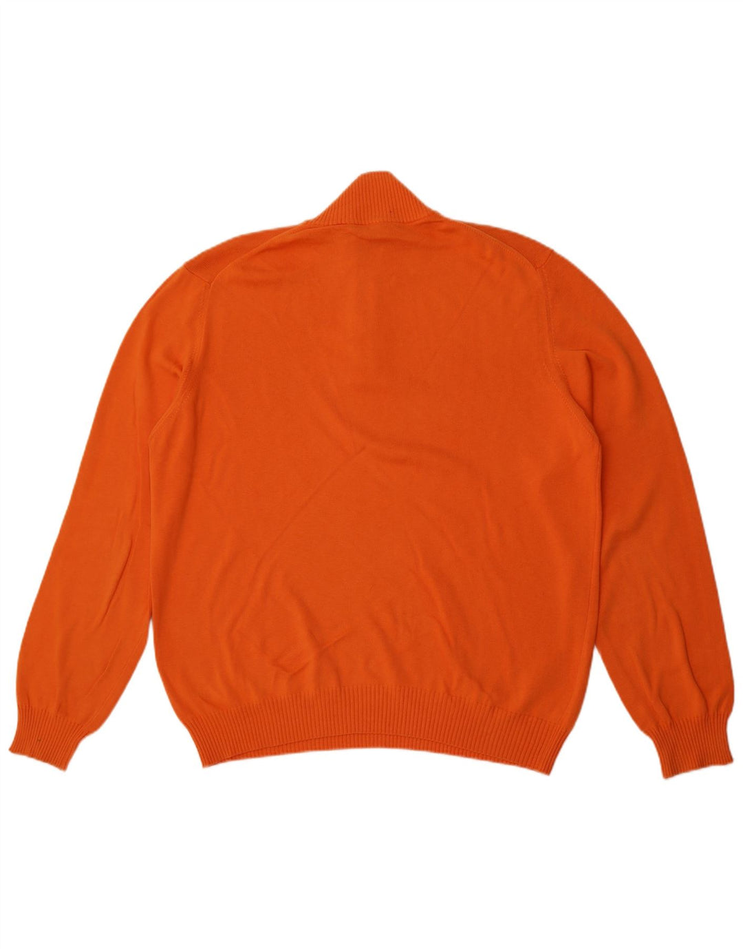 Henry Cottons Pull à col zippé pour homme 2XL Orange Coton
