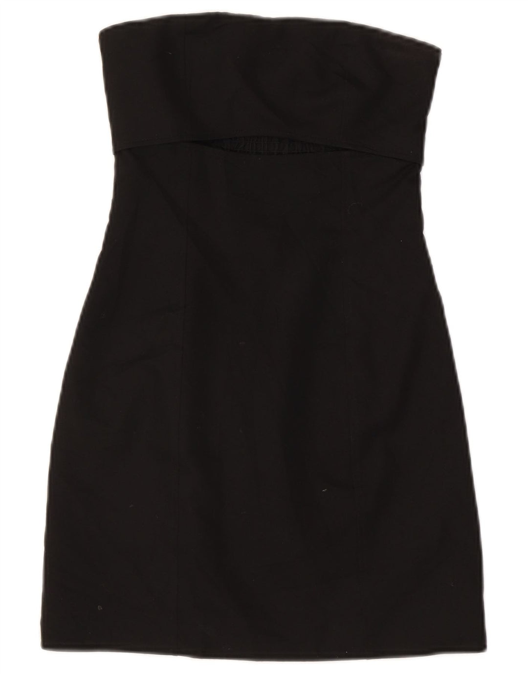 Zara Femme Robe Bustier UK 4 XS Noir Polyester