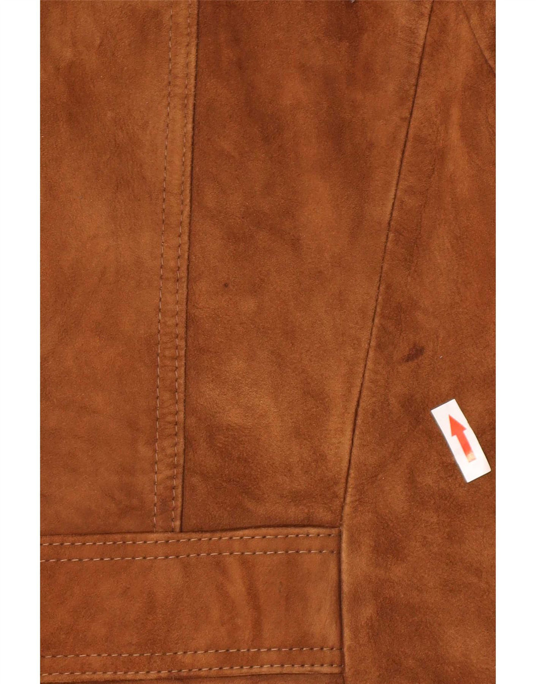 veste en daim homme vintage UK 38 cuir brun moyen