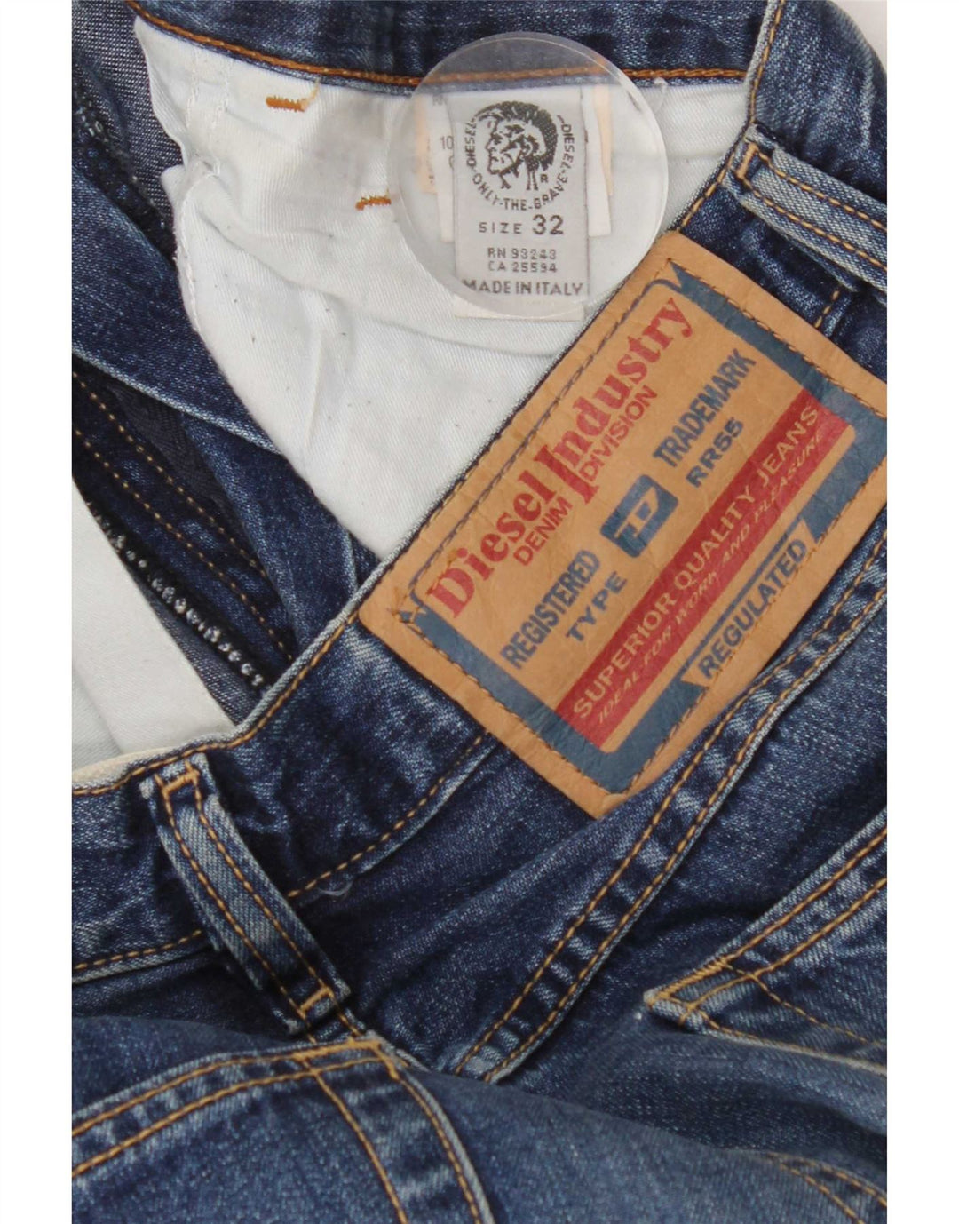 Diesel Jean Bootcut W32 L33 Homme Bleu Coton