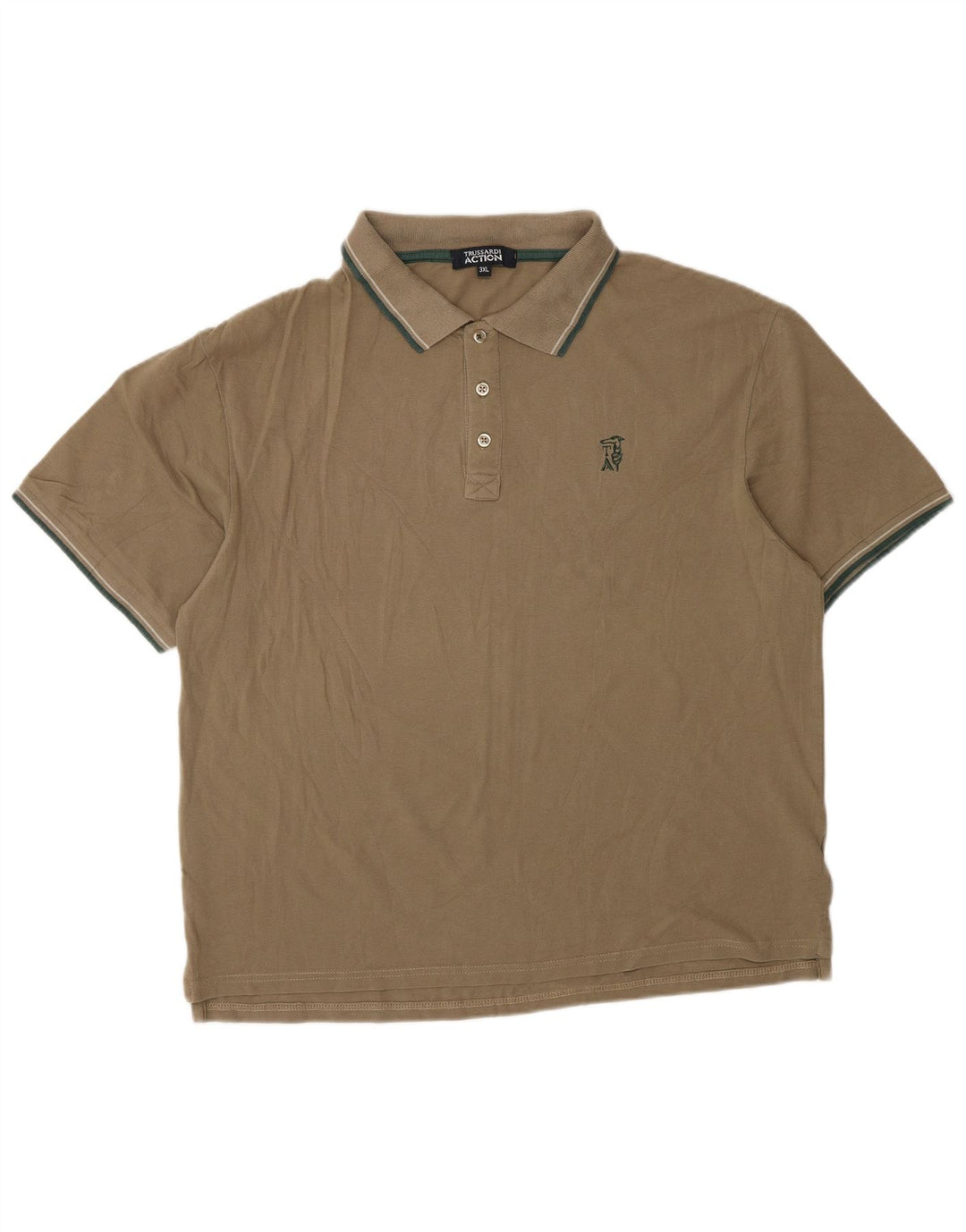 TRUSSARDI Polo Homme 3XL Marron Coton